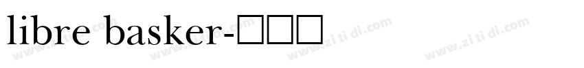 libre basker字体转换